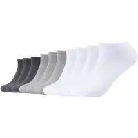 s.Oliver Sneakersocken "Socken 10er Pack", Damen, Gr. 35-38, weiß (weiß, grau), Obermaterial: 62% Baumwolle CO. 36% Polyester PES. 2% Elasthan EL., Socken Sneakersocken