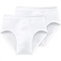 Schiesser Unterhose Herren 205159 Sportslip White (2er Set)-L