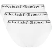 Bamboo Basics Damen Slips YARA, 3er Pack - Logo-Bund, atmungsaktiv, Single Jersey