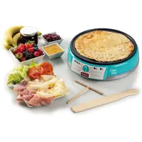 Ginza.se Party Time Serie Crêpe-Backgerät, 33 x 33 x 9,5 cm, 1000 W, 1 Stück, hellblau