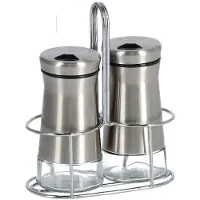 Zeller Salz- / Pfefferstreuer, (Set, 3 tlg.), aus hochwertigem Edelstahl