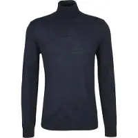 JOOP! Rollkragenpullover JOOP "Donte", Herren, Gr. S, schwarz (dunkelblau), Strick, Obermaterial: 100% Wolle, unifarben, regular fit normal, Rippbündchen, Pullover Rollkragenpullover, aus reiner Wolle