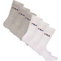 FILA Unisex Socken, 6er Pack - Strümpfe, Street, Lifesyle, Sport (2x 3 Paar)