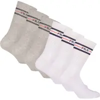 FILA Unisex Socken, 6er Pack - Strümpfe, Street, Lifesyle, Sport (2x 3 Paar)