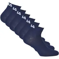 FILA Unisex Quarter Socken, 6er Pack - Kurzsocken, Training, Sport, Logo (2x 3 Paar)