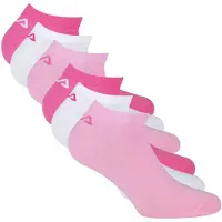 FILA Unisex Sneaker Socken, 6er Pack - Invisible, kurze Socken, Logo (2x 3 Paar)