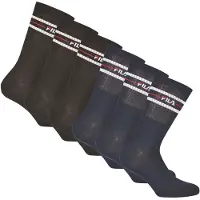 FILA Unisex Socken, 6er Pack - Strümpfe, Street, Lifesyle, Sport (2x 3 Paar)