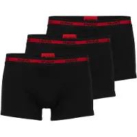 HUGO Dreierpack Boxershorts aus Stretch-Baumwolle mit Logo-Bund Grösse M