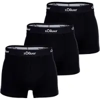 s.Oliver Herren Boxershorts, 3er Pack - Boxerbrief, Baumwoll-Stretch