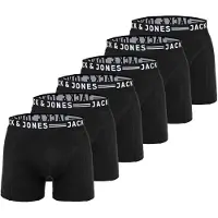 Jack & Jones JACK&JONES Herren Boxer Shorts, 6er Pack - SENSE TRUNKS, Baumwoll-Stretch