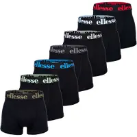Ellesse Boxershorts "Boxershort YEMA 7 Pack Boxer Shorts 7er Pack", Herren, Gr. 4XL, bunt (schwarz, bunt), Obermaterial: 95% Baumwolle CO. 5% Elasthan EL., Unterhosen Boxershorts