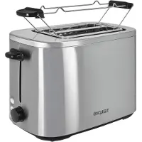 Exquisit Toaster TA6119 isw | 7 Leistungsstufen | 800 Watt | Krümelschublade