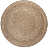 Home Collection Teppich "Rangpur Jute", rund, 10 mm Höhe, Handgewebt, Jute, Natur, Wohnzimmer, Flur, Klassisch, Boho, Skandi
