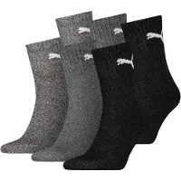 Puma Unisex Sportsocken, 6 Paar - Short Crew Socks, Tennissocken, einfarbig