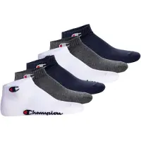 Champion Kurzsocken "Socken 6er Pack", Damen, Gr. 35-38, bunt (blau, weiß, grau), Obermaterial: 71% Baumwolle CO. 23% Polyester PES. 4% Polyamid PA. 2% Elasthan EL., Socken Kurzsocken