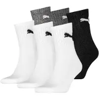 Puma Unisex Sportsocken, 6 Paar - Short Crew Socks, Tennissocken, einfarbig