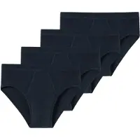Schiesser Herren Slips 4er Pack - Feinripp, Sportslip, Cotton Essentials