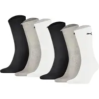 Puma Unisex Sport-Socken, 6er Pack - Sport Crew Lightweigth, Tennissocken, uni
