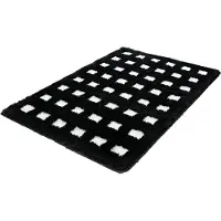 Kleine wolke Badematte "Boxes", rutschhemmend beschichtet, fußbodenheizungsgeeignet, Badteppich, modernes Design, Hoch/Tief Effekt