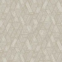 Wow Vliestapete "Ethnic stitch Naturel" FSC zertifiziert, mit lebhaftem Druck, 10 Meter Länge