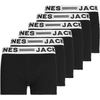 Jack & Jones JACK&JONES Jungen Boxershorts, 6er Pack - SENSE TRUNKS, Baumwoll-Stretch, Logobund