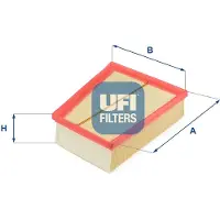 Ufi Luftfilter RENAULT,NISSAN 30.417.00 8200261781,8200371661,8200371663 Motorluftfilter,Filter für Luft 8200378889,8200166615