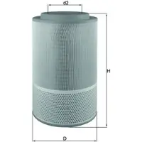 MAHLE ORIGINAL Luftfilter LX 1627