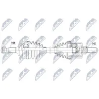 NTY NPW-PE-059 Antriebswelle Vorne Links passend für PEUGEOT 508 SW I (8E)