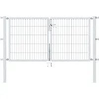 Alberts Zaundoppeltür "Flexo" 200 cm Breite, in versch. Höhen