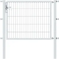 GAH Alberts Zauneinzeltür ALBERTS "Flexo", silber (silberfarben), B:125cm H:100cm, Stahl, Tore, Zauneinzeltür, 125 cm Breite, in versch. Höhen