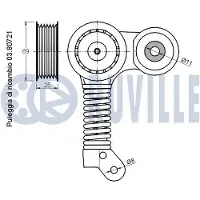 RUVILLE Traggelenk Konusmaß 12,2 mm Durchmesser 37 mm