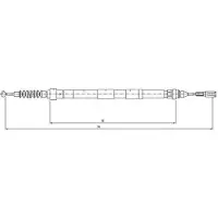 Textar Seilzug, Feststellbremse 44005100