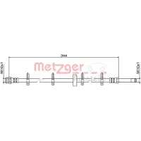 METZGER Bremsschlauch GREENPARTS 4111499