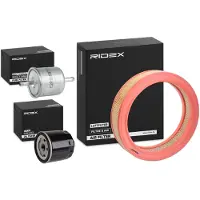 RIDEX Filterset Inspektionspaket Filtersatz für VW Polo Schrägheck (6N1) Caddy II Kastenwagen (9K9A) Polo Classic (6V2) für NISSAN MICRA III (K12)