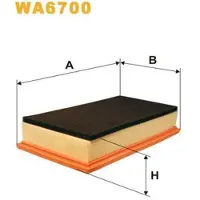 WIX FILTERS Luftfilter WA6700