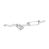 Hella Endschalldämpfer Easy2Fit PARTNERED with Faurecia 8LD 366 026-511