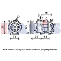 AKS Dasis Kompressor, Klimaanlage 852571N