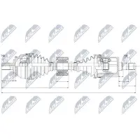NTY NPW-VV-043 Antriebswelle Vorne Links für VOLVO XC70 Cross Country (295)