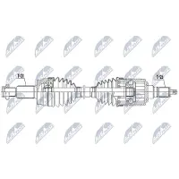 NTY NPW-LR-027 Antriebswelle Hinten Links für LAND ROVER Range Rover Evoque (L538) Range Rover Evoque Cabrio (L538)
