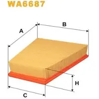 WIX FILTERS Luftfilter WA6687