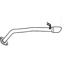 VEGAZ Abgasrohr Auspuffrohr für TOYOTA Yaris Schrägheck (P13) Hinten TR-258