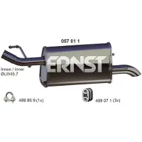 ERNST Endschalldämpfer 057011