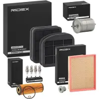 RIDEX Inspektionspaket Filterset passend für MERCEDES-BENZ C-Klasse Limousine (W202) CLK (C208) CLK Cabriolet (A208) C-Klasse T-modell (S202)