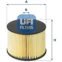 Ufi Kraftstofffilter FORD,FIAT,PEUGEOT 26.022.00 3M5Q9176AA,190689,8653668 Leitungsfilter,Spritfilter 190690,1906C0,9401906898,9467621680,1318563