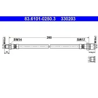 Ate Bremsschlauch 83.6101-0250.3