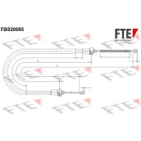 FTE Seilzug, Feststellbremse [Hersteller-Nr. 9250593] für Dacia, Renault