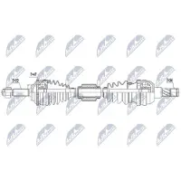 NTY NPW-DW-041 Antriebswelle Vorne Rechts für CHEVROLET KALOS für DAEWOO KALOS (KLAS)