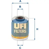 Ufi Kraftstofffilter 24.H2O.03
