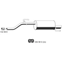 ERNST 013079 Endschalldämpfer für OPEL Corsa D Schrägheck (S07) Auspuff