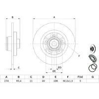 Bosch Bremsscheibe 0 986 479 F30